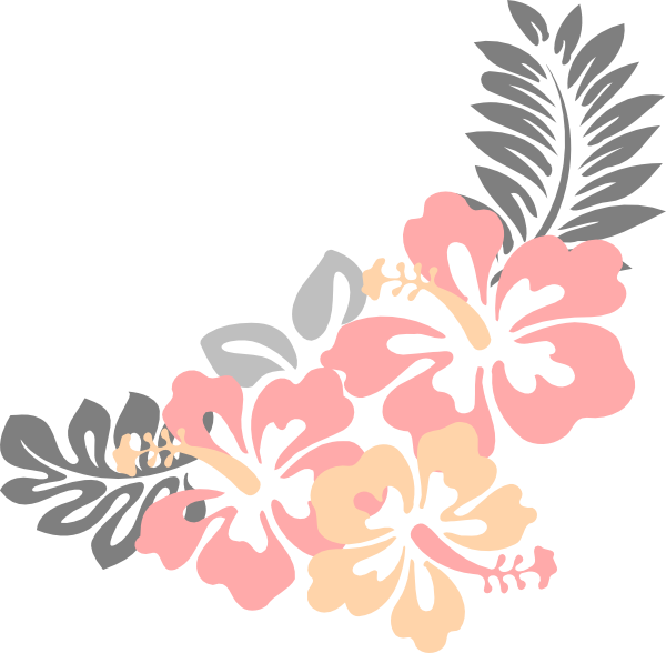 Flower Clipart Hibiscus - Hibiscus Clip Art (600x588), Png Download