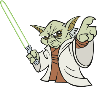 Master Yoda Vector Free Yoda Vector - Star Wars Cartoon Yoda (400x400), Png Download