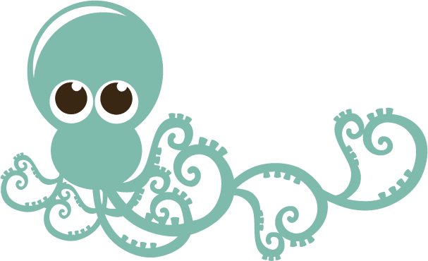 Cute Octopus Png Hd - Octopus (607x370), Png Download