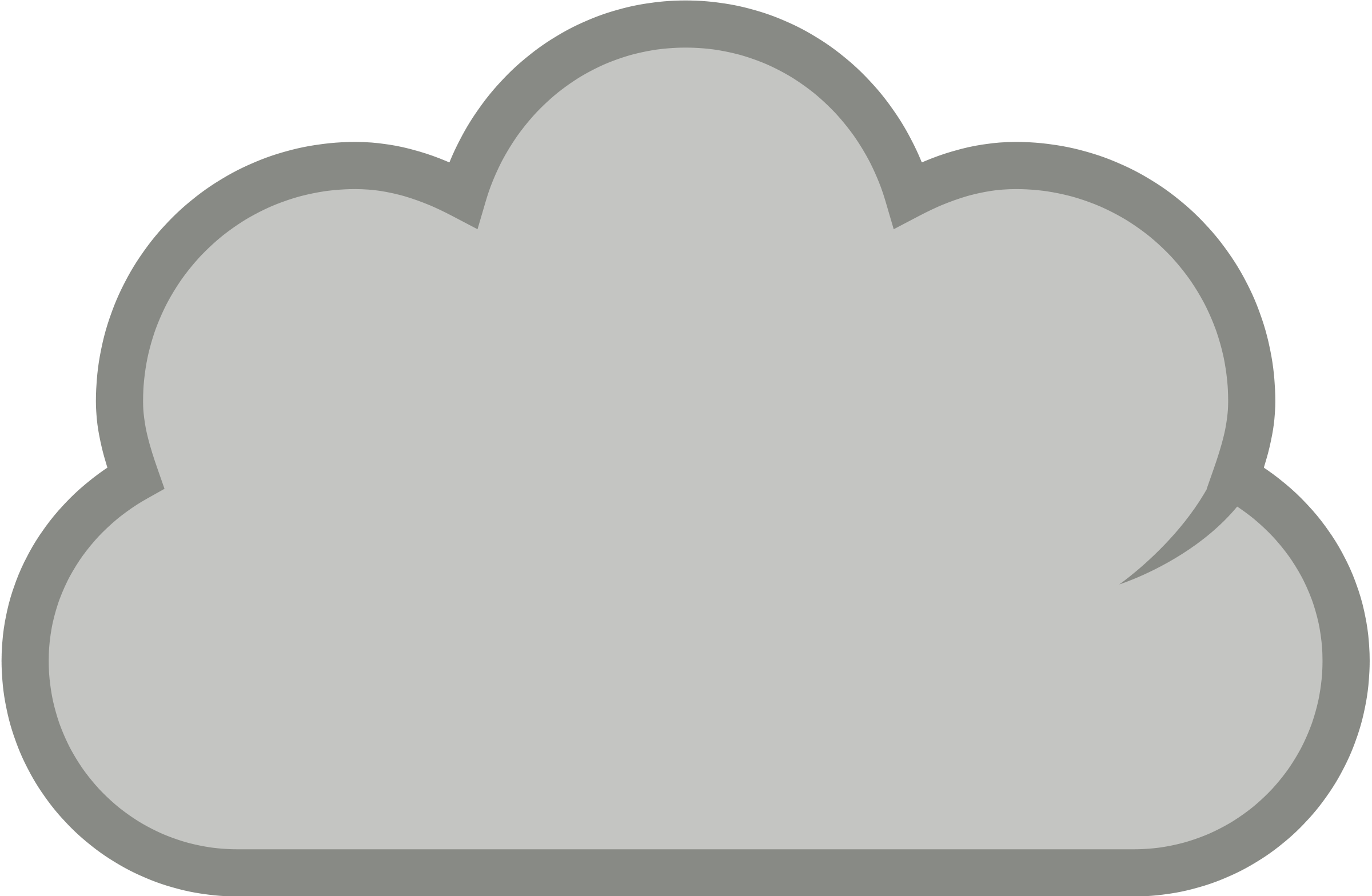 Fog Clipart Grey Cloud - Clouds Clipart (2400x1568), Png Download