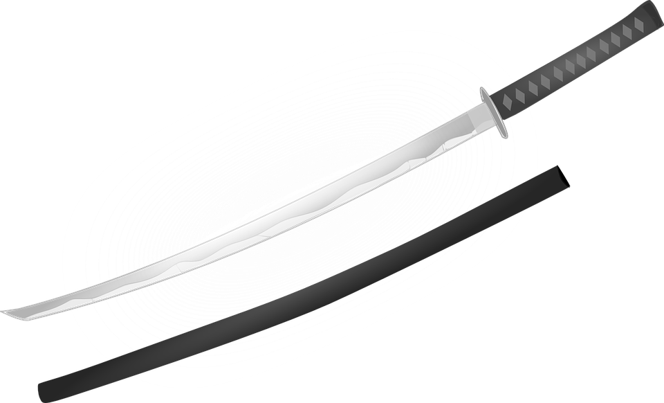 Small - Katana Japon (600x364), Png Download