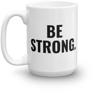 “be Strong” Coffee Mug - Super Sayian Coffee Vegeta Mug (440x440), Png Download