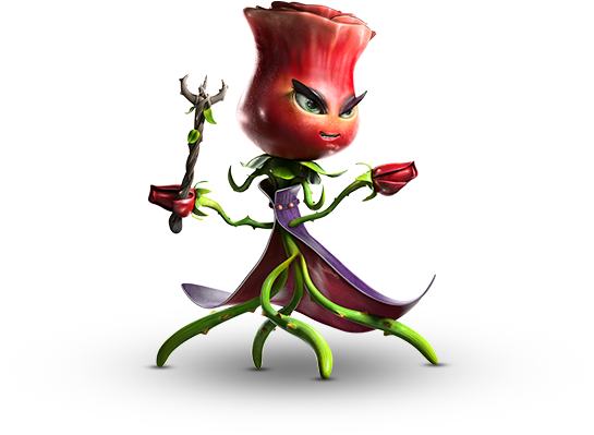 Rose - Plant Vs Zombies Heroes Rosa (544x466), Png Download