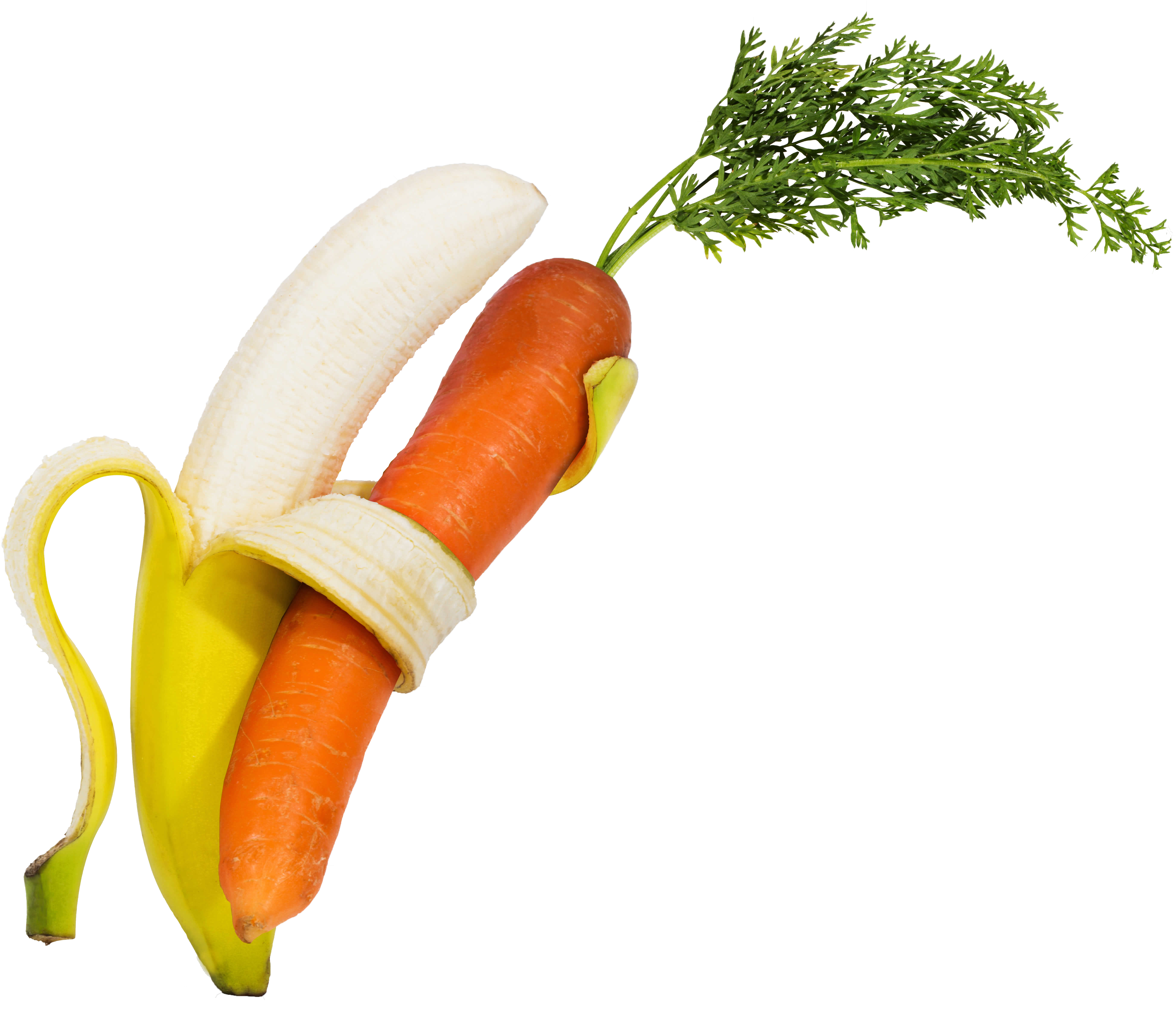 Muffin Carrot Banana Stock Photography Vegetable - Vegetable Carving With Banana (7636x5726), Png Download