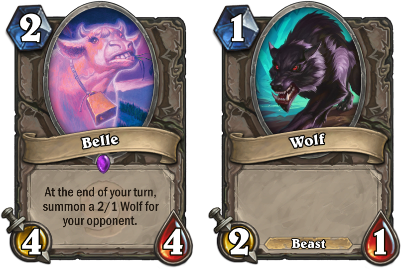 Was Watching Beauty And The Beast Then Had An Idea - Hearthstone Demon Hunter Cards (824x569), Png Download