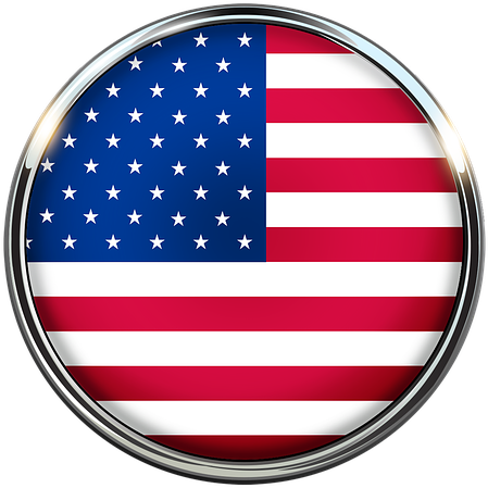 Hand Cut, Sewn And Printed In Usa Upon Ordering - Zazzle Usa-flaggen-knopf Iphone X/8/7 Fall Iphone 8/7 (404x404), Png Download