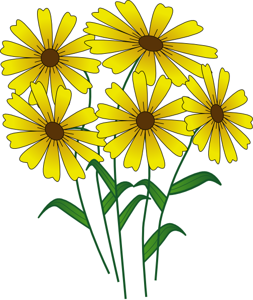 Clip Art Spring Flowers - Spring Flowers Clipart Png (504x597), Png Download