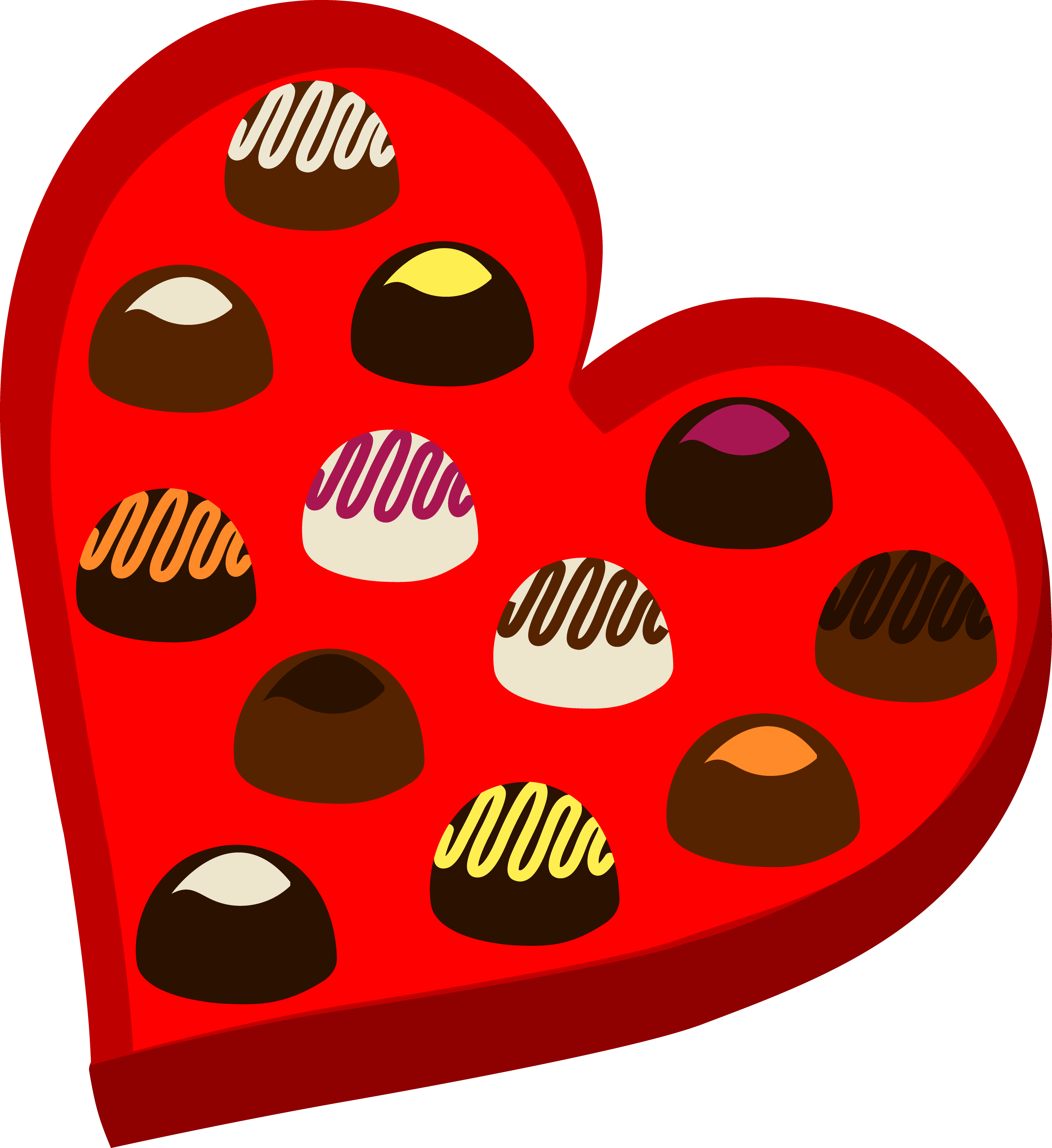 Lollipop Clipart Valentine Candy - Valentines Chocolate Clipart (3894x4248), Png Download