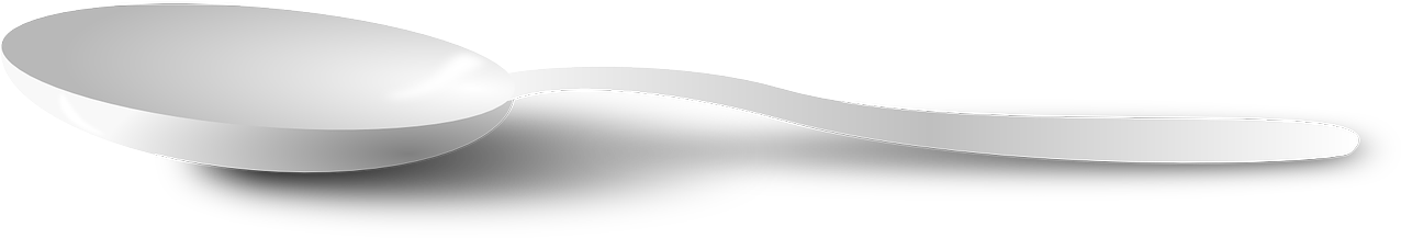 Spoon, Cutlery, Silver, Kitchen, Eating, Utensil - Spoon (640x320), Png Download