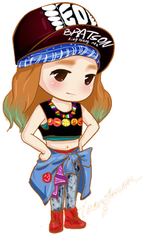 Deviantart More Collections Like Fan Art Png - Png Cartoon Snsd (377x350), Png Download
