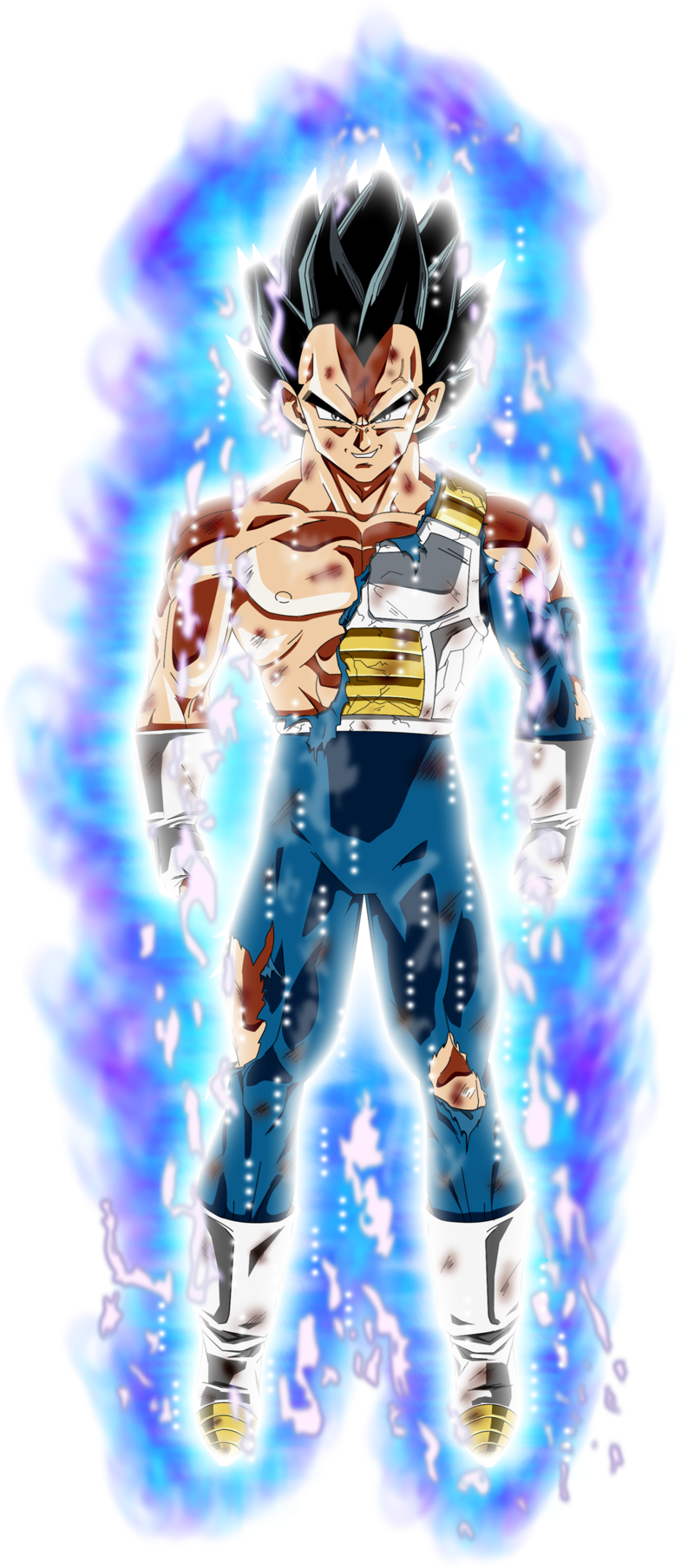 Vegeta Ultra Instinct Aura By Benj San-dbr351x - Ultra Instinct Aura Png (1024x1879), Png Download
