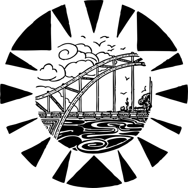 Bridge Over River Svg Clip Arts 600 X 600 Px (600x600), Png Download