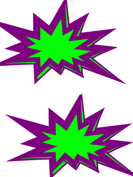 Comic Clipart Starburst - Comic Starbursts (450x599), Png Download