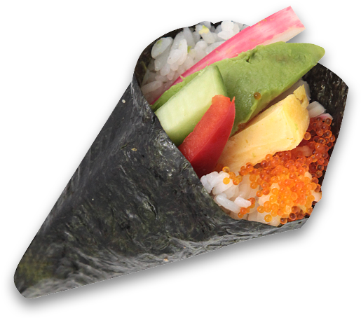 California Hand Roll - California Sushi Hand Roll (600x600), Png Download