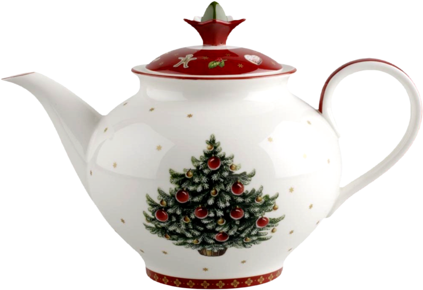 Christmas Tea Time By Pequesarah On Deviantart Clipart - Villeroy And Boch Christmas Teapot (894x894), Png Download