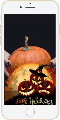 Happy Halloween Geofilter - Happy Halloween Jack-o-lanterns Sticker (500x500), Png Download