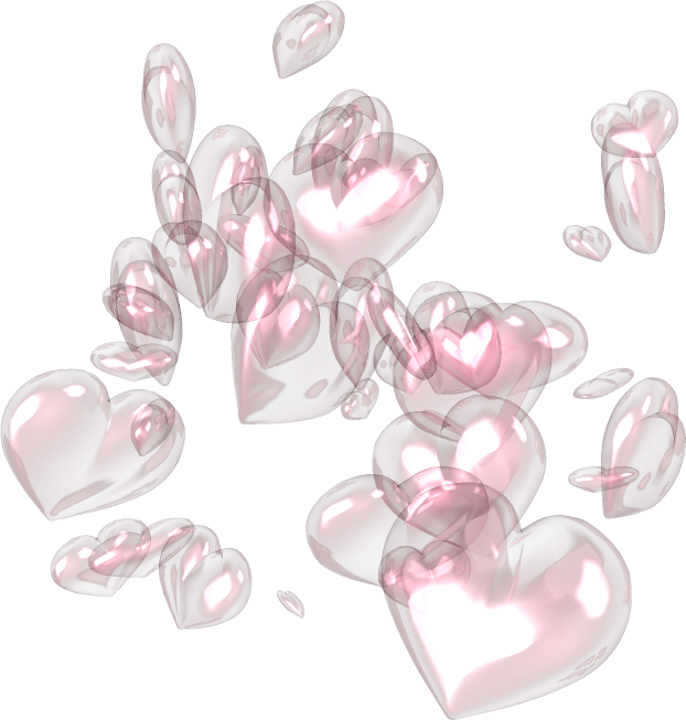 Hearts Png - Pink Png (622x653), Png Download