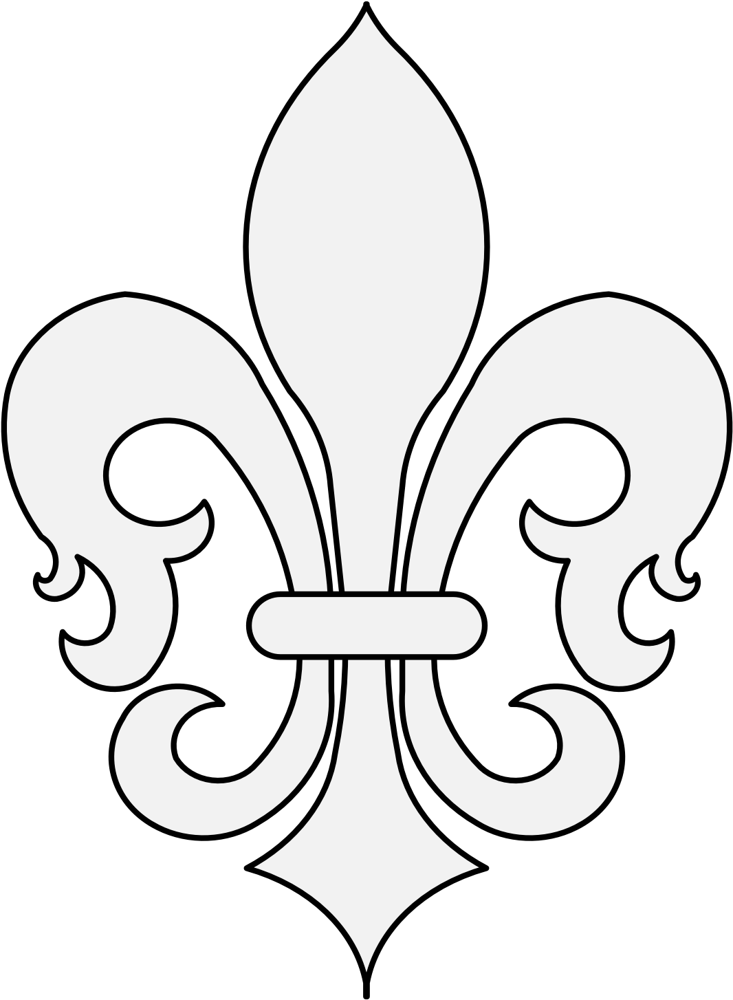 Fleur De Lys - Fleur-de-lis (1087x1471), Png Download