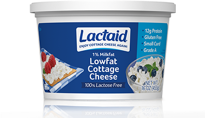 Lactaid® Lowfat Cottage Cheese - Lactaid Low Fat Cottage Cheese (400x400), Png Download