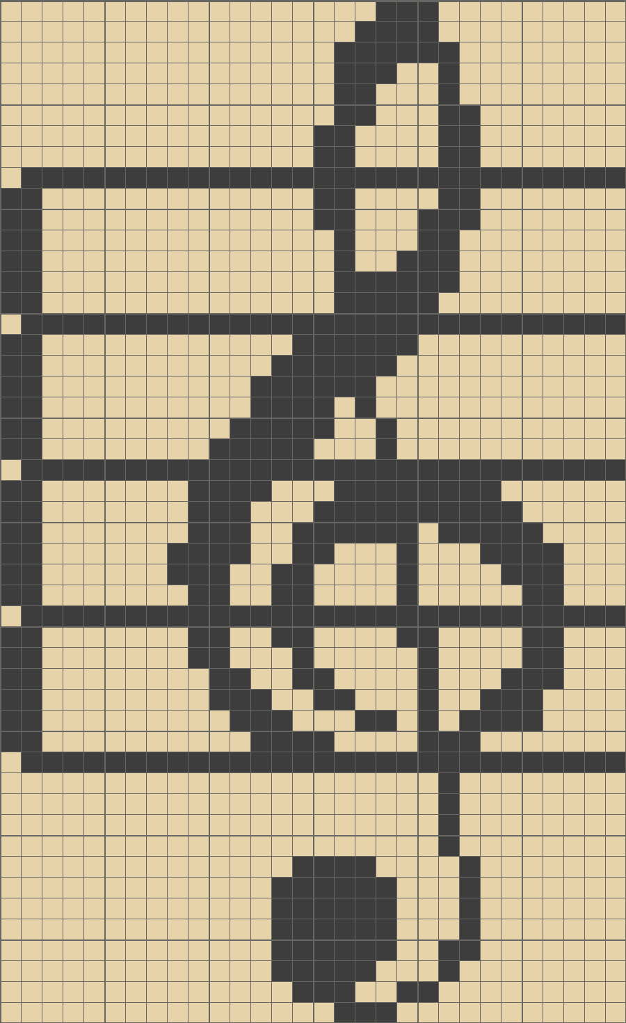 Solution For Original Crossme Level - Musical Note (900x1470), Png Download