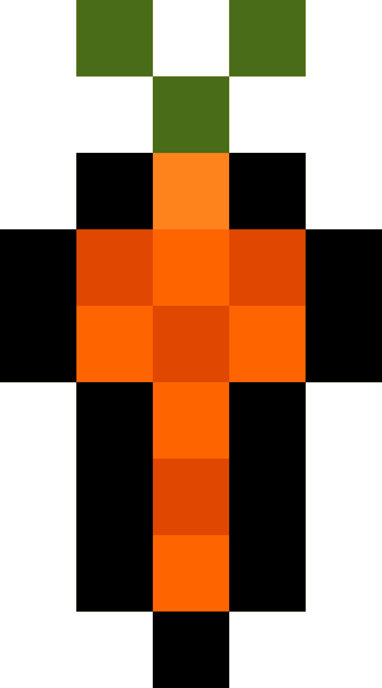 This Free Icons Png Design Of Pixel Carrot (1333x2400), Png Download