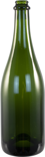 750 Ml Green Champagne Bottles - Champagne (500x500), Png Download