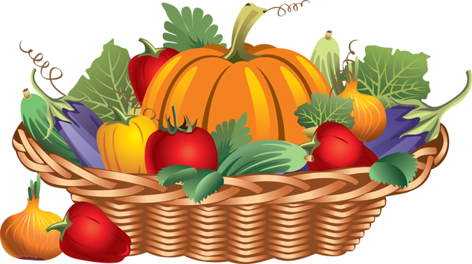 Basket Clipart Google Search - Basket Of Fruits And Vegetables Drawing (675x378), Png Download