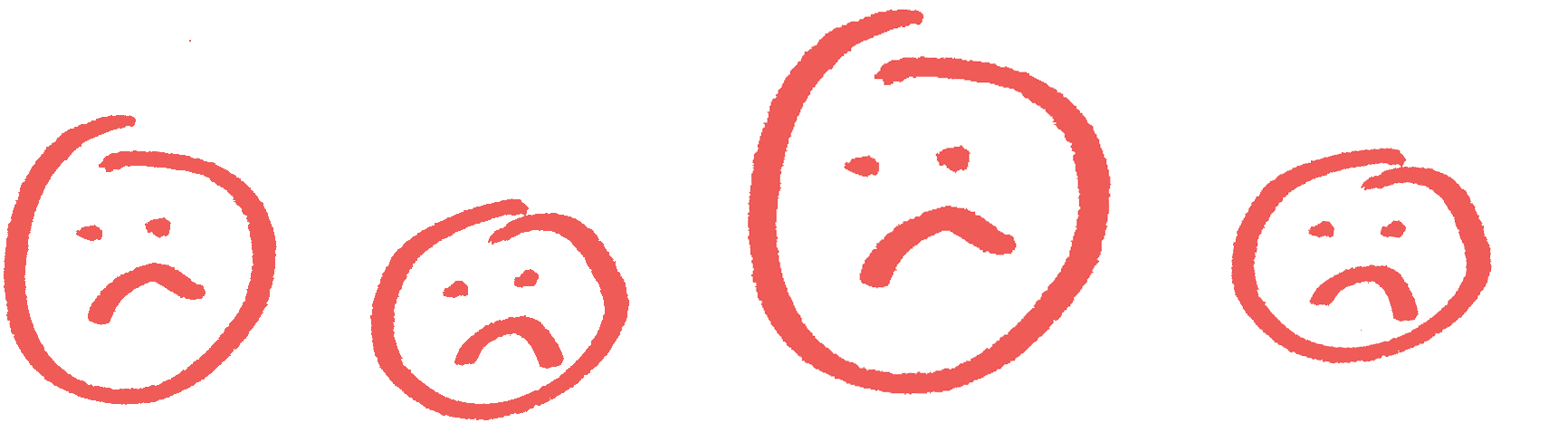 Sad Face (1809x617), Png Download