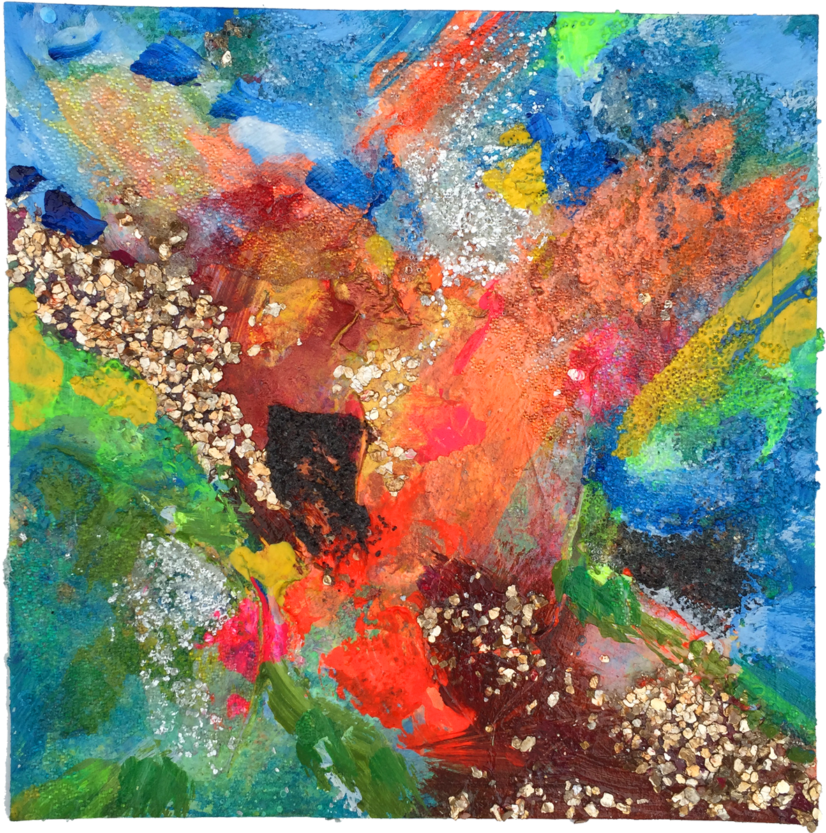 Original Acrylic Painting On Paper (1350x1350), Png Download