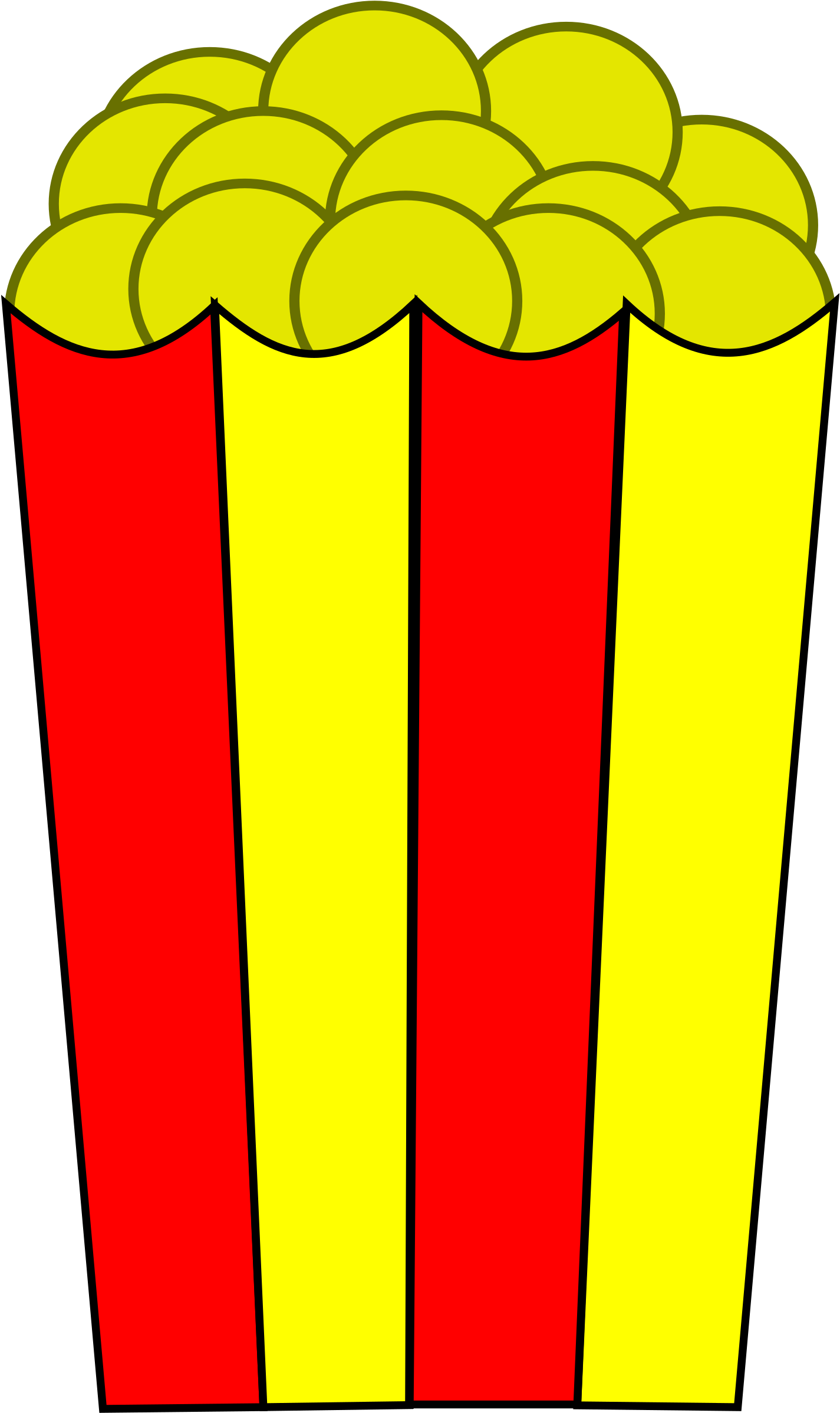 Popcorn - Popcorn Box Clip Art (480x800), Png Download