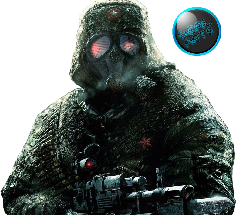 Gas Mask Soldier Png (800x800), Png Download