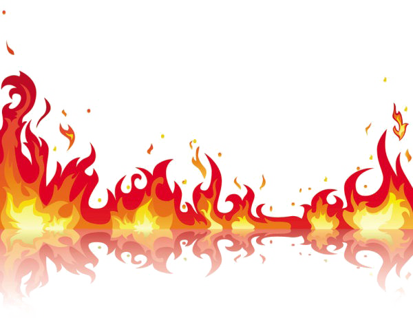 Fire Flame Png Free Download - Fire Flames Clipart Border (600x462), Png Download
