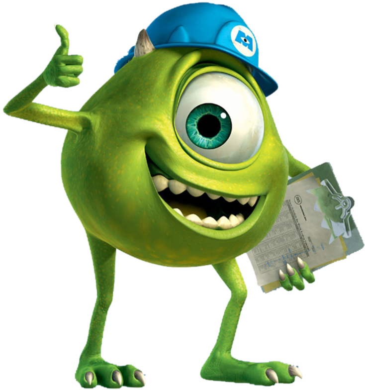 Personnages Disney Png - Mike Wazowski Png (800x890), Png Download