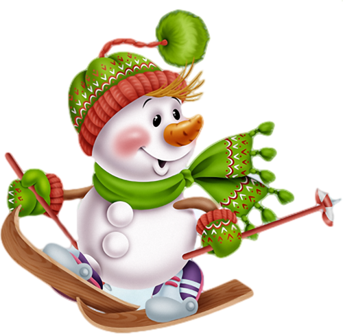 Snowman Clipart Christmas Tree - Snowman (500x487), Png Download
