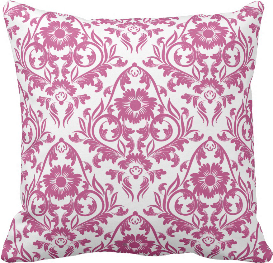 Mulberry Damask Floral Traditional Pillow - Lavosi Instax Mini 8 Mini 8+ Mini 9 Cute Camera Case (1106x1106), Png Download