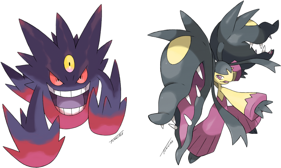 Mega Gengar - Pokemon Mega Mawile Png (1024x593), Png Download