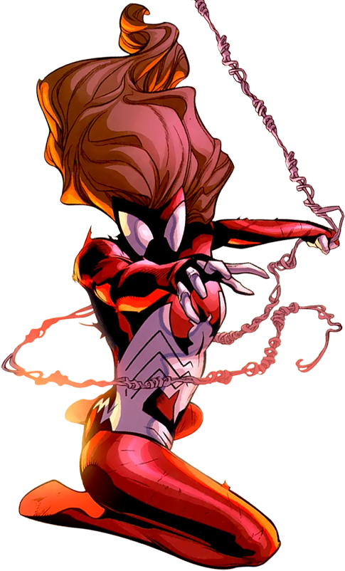 Ultimate Spider-woman - Red Spider Woman Marvel (485x802), Png Download
