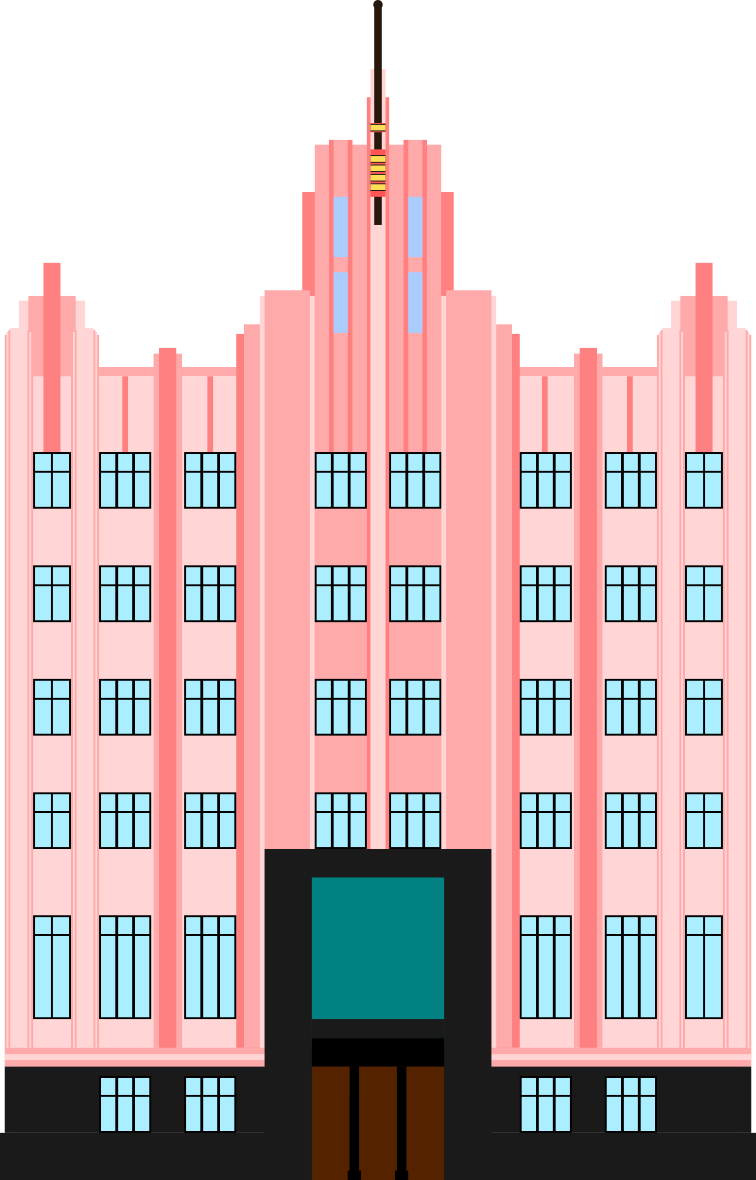 Big Image - Art Deco Building Png (1538x2400), Png Download