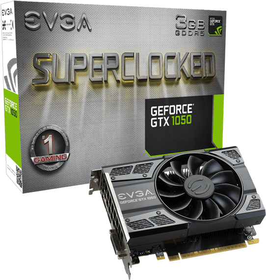 Evga Geforce Gtx 1050 Sc Gaming, 03g P4 6153 Kr, 3gb - Evga Gtx 1050 Sc 2gb Gddr5 (600x600), Png Download