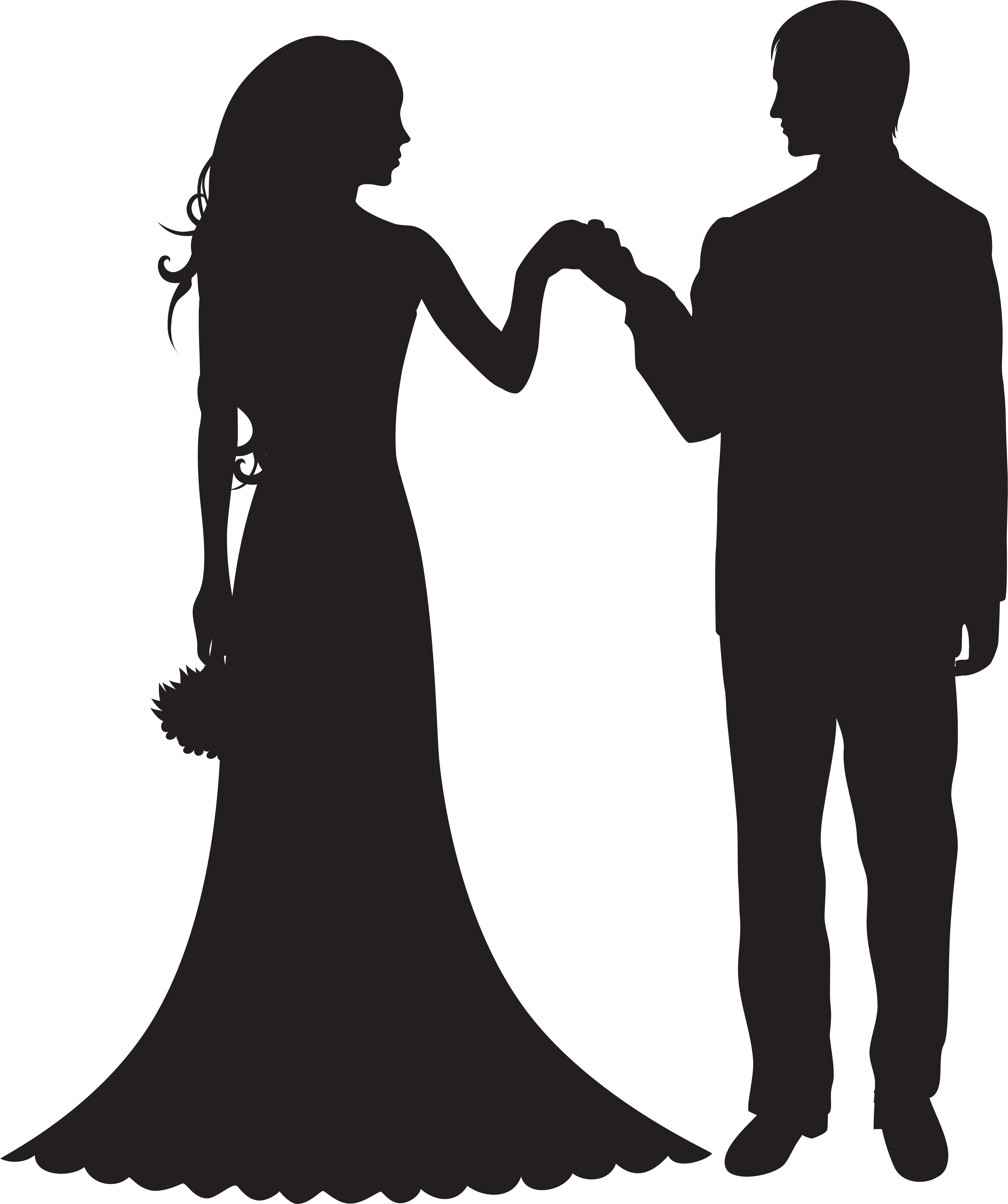Bride And Groom Png Clipart (6744x8000), Png Download
