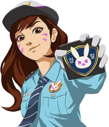 Fate Was Just - Officer D Va Skin (369x424), Png Download