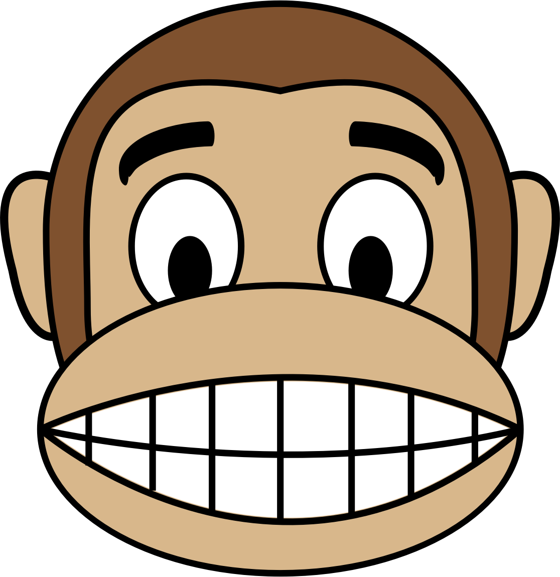 This Free Icons Png Design Of Monkey Emoji (1116x1150), Png Download