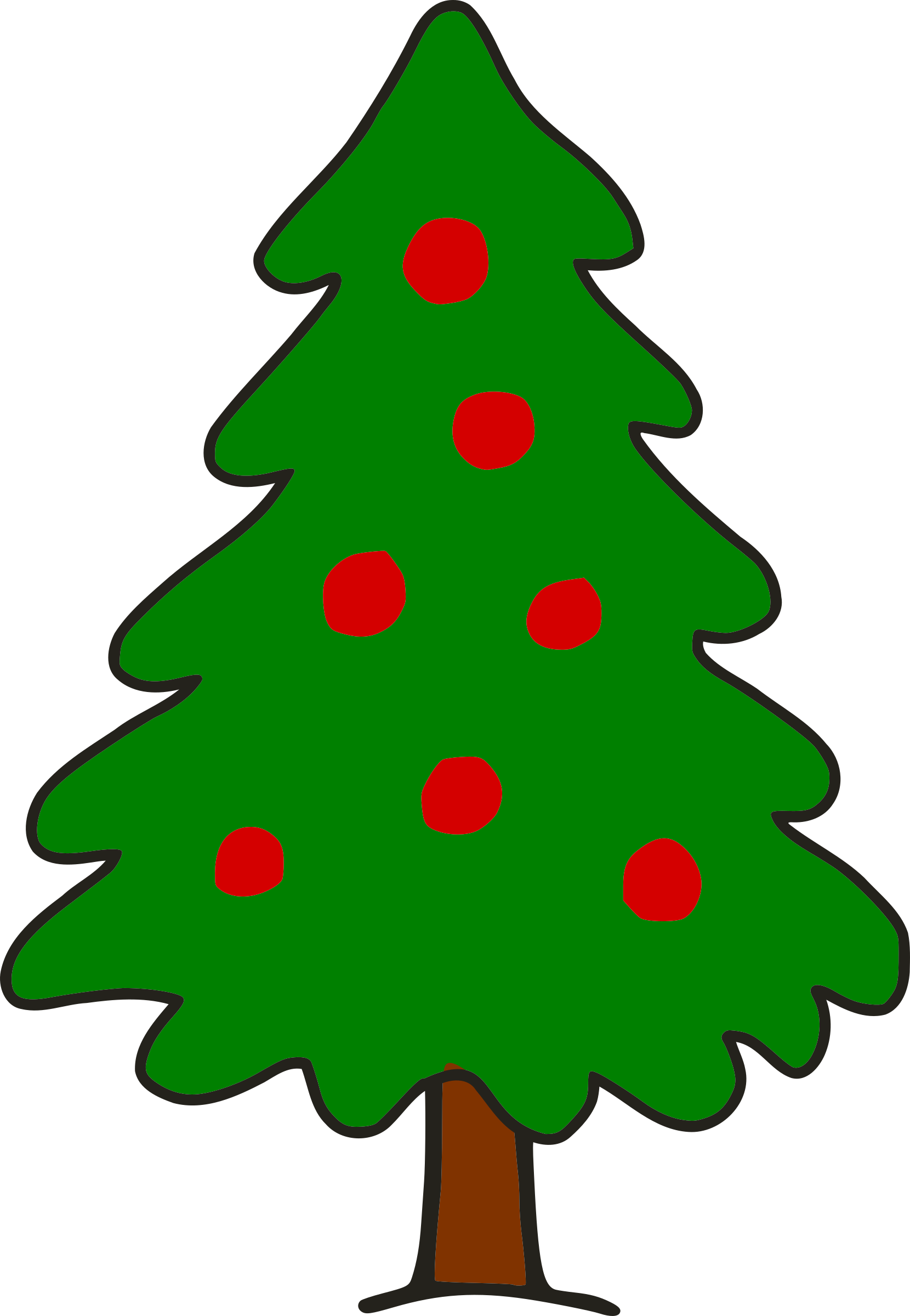This Free Icons Png Design Of Simple Christmas Tree (1660x2400), Png Download