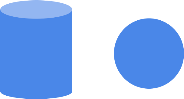 Geometry Same But Different Cylinder Vs Circle - Circle (720x538), Png Download