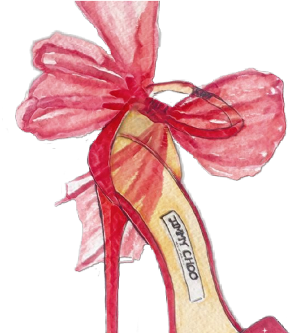 Fashion Shoes Painting (480x480), Png Download