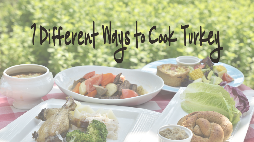 Thanksgiving Dinner Title Image On Ways To Cook A Turkey (1000x560), Png Download