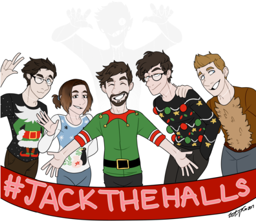 Drew A Little Somethin Somethin For @therealjacksepticeye - Cartoon (500x459), Png Download