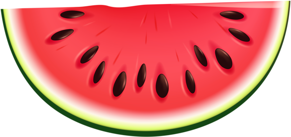 0, - Watermelon Clipart (600x287), Png Download