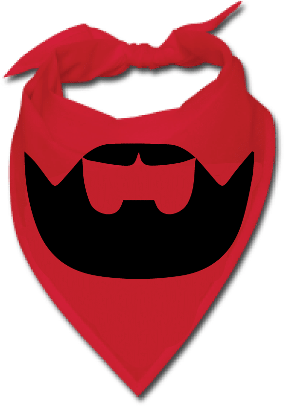 Red Beardilizer Bandana - Albanian Bandana (1000x1000), Png Download