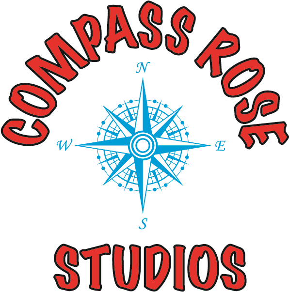 Compass Vinyl Wall Art Decal Sticker, Black, Size Medium (684x675), Png Download